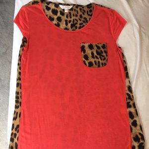 Leopard Pocket Blpuse